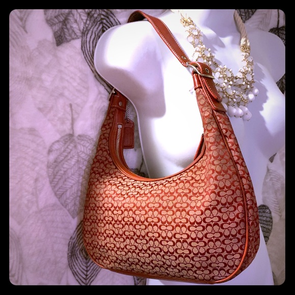 💝TRADE💝Coach Red Sig. C Hobo Bag J2K- 6343 style - Picture 3 of 7